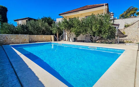 Palada: Blue, Swimming Pool, Composite Material, Resort, Water Feature, Shade, Flagstone, Eco Hotel, Tile, Villa