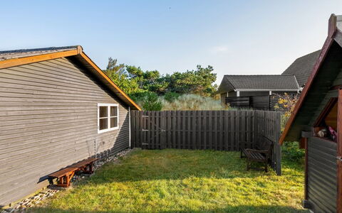 Acucena - 500M from the Sea: Cottage, Backyard, Yard, Garden Buildings, Shed, Siding, Outdoor Furniture, Log Cabin, Outdoor Structure, Shack