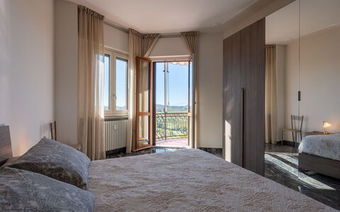 Casa Riggi: Interior Design, Bed, Bedroom, Wood, Floor, Flooring, Room, Furniture, Bed Sheet, Ceiling