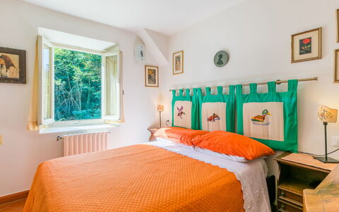 Il Mulinaccio: Bedroom, Bed, Interior Design, Bed Sheet, Bedding, Furniture, Linens, Textile, Room, Home