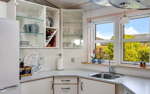 Skarthi - 200M from the Sea: Interior Design, Kitchen, Kitchen Appliance, Cabinetry, Ceiling, Countertop, Lighting, Major Appliance, Flooring, Home Appliance