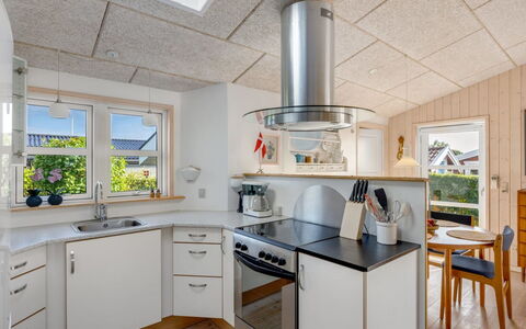 Skarthi - 200M from the Sea: Kitchen, Interior Design, Flooring, Ceiling, Wood, Countertop, Kitchen Appliance, Light Fixture, Floor, Major Appliance