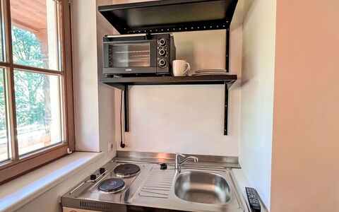 Oberndorf in Tirol 649: Wood, Room, Kitchen Appliance, Wood Stain, Kitchen, Kitchen Stove, Stove, Major Appliance, Hardwood, Cooktop