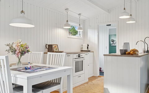 Baarde - 1.2Km from the Sea: Flooring, Interior Design, Wood, Ceiling, Furniture, Light Fixture, Floor, Kitchen, Wood Flooring, Lighting