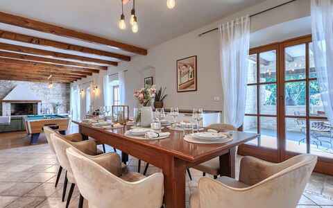 Nadua: Furniture, Interior Design, Flooring, Table, Chair, Wood, Floor, Ceiling, Kitchen & Dining Room Table, Dining Room