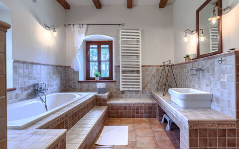 Nadua: Flooring, Wall, Plumbing Fixture, Interior Design, Floor, Tap, Plumbing, Tile, Bathroom, Sink