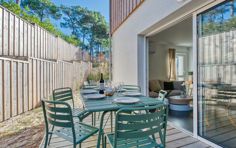 Villa Cano: Composite Material, Outdoor Furniture, Balcony, Shade, Chair, Hardwood, Deck, Plank, Eco Hotel, Outdoor Table