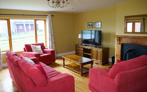 Dingle Cy (Tr4) - 3 Bed No 2: Furniture, Flooring, Interior Design, Floor, Wood, Room, Wood Flooring, Couch, Ceiling, Living Room