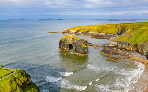 Ballybunion(Tr4) Hc No 27: Rock, Terrain, Arch, Headland, Coast, Outcrop, Sea, Coastal And Oceanic Landforms, Ocean
