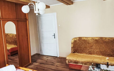 Jiřetínská Chaloupka: Wood, Flooring, Floor, Interior Design, Room, Furniture, Wood Stain, Bedroom, Hardwood, Bed