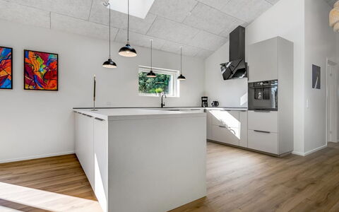 Assa - 500M from the Sea: Flooring, Interior Design, Wall, Floor, Ceiling, Wood, Light Fixture, Kitchen, Wood Flooring, Furniture