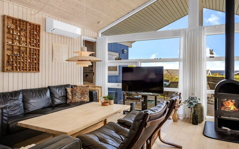 Tjarven - 350M from the Sea: Wood, Interior Design, Furniture, Home, Couch, Ceiling, Living Room, Lighting, Floor