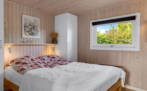 Tjarven - 350M from the Sea: Bedroom, Wood, Bed, Interior Design, Flooring, Bed Sheet, Floor, Furniture, Ceiling, Bedding