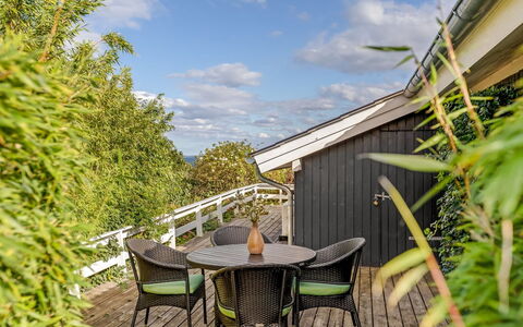 Tjarven - 350M from the Sea: Porch, Hardwood, Shade, Chair, Deck, Garden, Handrail, Eco Hotel, Outdoor Furniture, Balcony