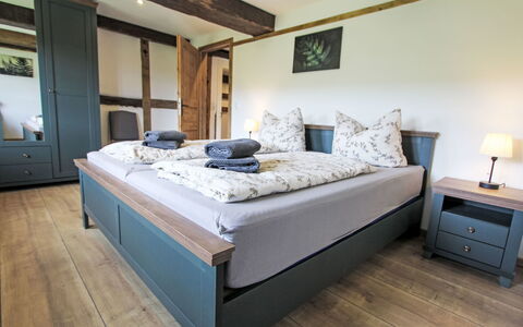 Schwalenberg 111: Furniture, Bedroom, Interior Design, Bed, Wood, Flooring, Bedding, Floor, Room, Bed Sheet