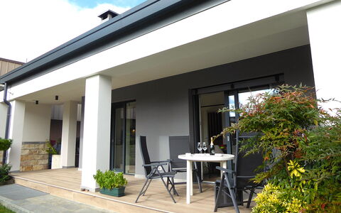 House Martina: Home, Door, Floor, Shade, Concrete, Home Door, Porch, Estate, Siding, Houseplant