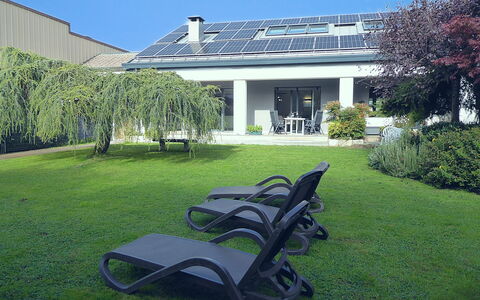 House Martina: Grass, Shrub, Home, House, Garden, Lawn, Shade, Groundcover, Estate, Yard