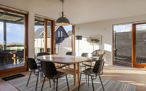 Thomine - 2.5Km from the Sea: Furniture, Wood, Flooring, Kitchen & Dining Room Table, Floor, Dining Room, Chair, Wood Flooring, Table, Interior Design