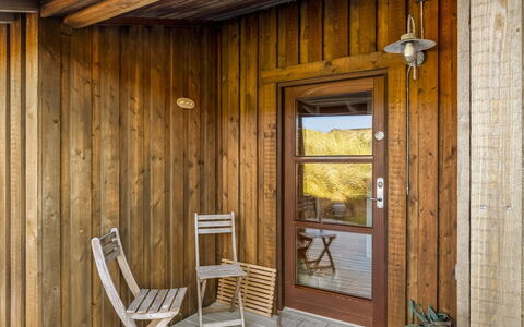 Sigbritt - 750M from the Sea: Cottage, Backyard, Yard, Garden Buildings, Shed, Siding, Outdoor Furniture, Log Cabin, Outdoor Structure, Shack