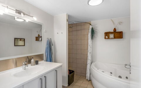 Janik - 700M from the Sea: Interior Design, Flooring, Floor, Plumbing Fixture, Ceiling, Bathroom, Sink, Plumbing, Bathroom Sink, Room