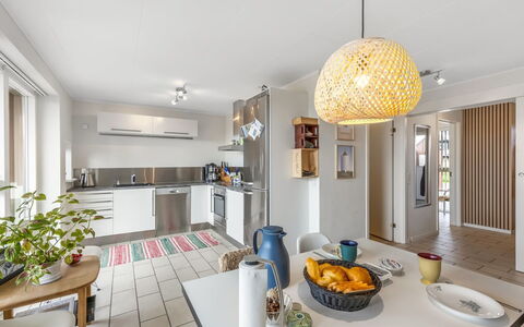 Janik - 700M from the Sea: Interior Design, Furniture, Flooring, Countertop, Floor, Kitchen, Ceiling, Wood, Light Fixture, Room