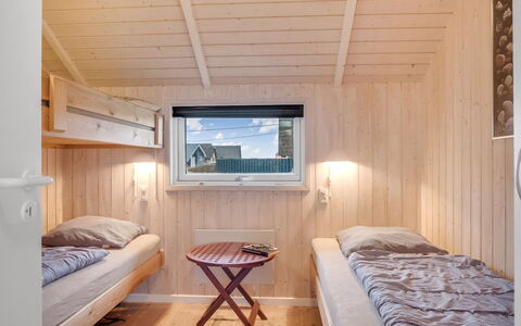 Bryngeir - 100M from the Sea: Wood, Bedroom, Ceiling, Floor, Interior Design, Flooring, Bed, Wood Stain, Hardwood, Home