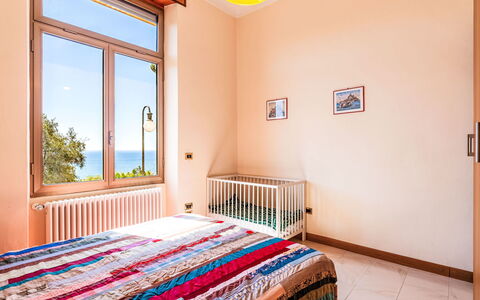 Casa del Mare: Interior Design, Bedroom, Bed, Wood, Floor, Furniture, Bed Sheet, Room, Bedding, Flooring