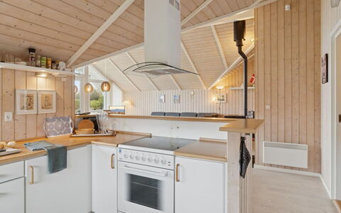 Terne - 90M from the Sea: Kitchen, Wood, Countertop, Interior Design, Flooring, Ceiling, Light Fixture, Kitchen Appliance, Cabinetry, Furniture