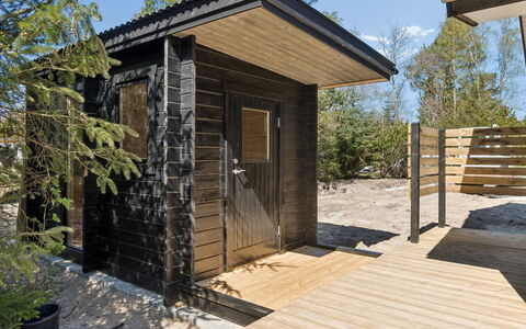 Antonina - 775M from the Sea: Cottage, Backyard, Yard, Garden Buildings, Shed, Siding, Outdoor Furniture, Log Cabin, Outdoor Structure, Shack