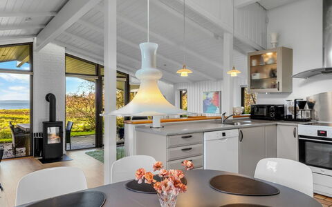 Sigbrit - 100M from the Sea: Interior Design, Ceiling, Light Fixture, Flooring, Kitchen, Floor, Home, Room, Countertop, Chair
