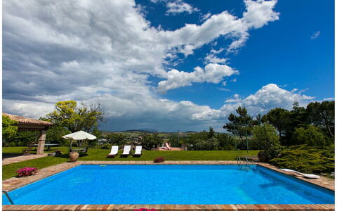 Villa Incanto: Swimming Pool, Blue, Water, Resort, Outdoor Furniture, Leisure, Eco Hotel, Water Feature, Garden, Landscaping