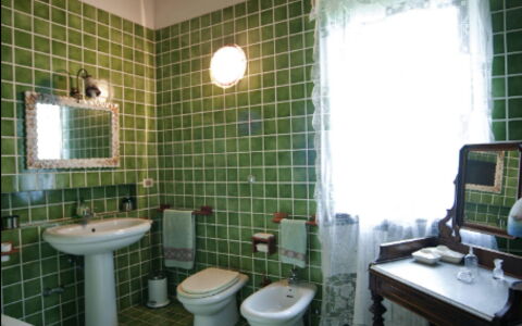 Villa Incanto: Flooring, Plumbing Fixture, Tile, Light Fixture, Design, Tap, Houseplant, Bathroom, Sink, Plumbing