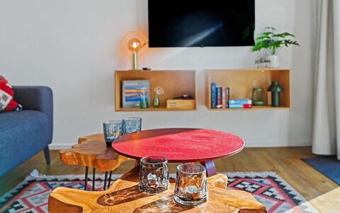 Lille Klit (325): Furniture, Interior Design, Wood, Living Room, Home, Lighting, Table, Flooring, Room, Floor