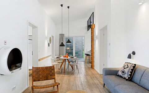 Favola: Wall, Flooring, Interior Design, Floor, Furniture, Ceiling, Home, Living Room, Lighting, Wood Flooring