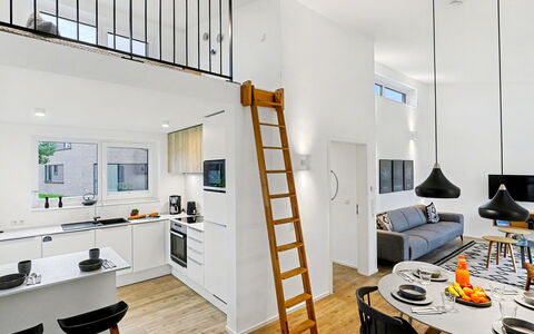 Favola: Interior Design, Furniture, Flooring, Floor, Ceiling, Room, Living Room, Wood Flooring, Apartment, Chair