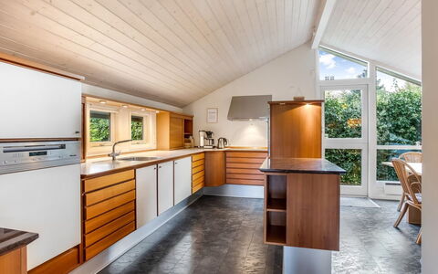 Lirim - 400M from the Sea: Interior Design, Flooring, Wood, Ceiling, Kitchen, Floor, Countertop, Cabinetry, Furniture, Home