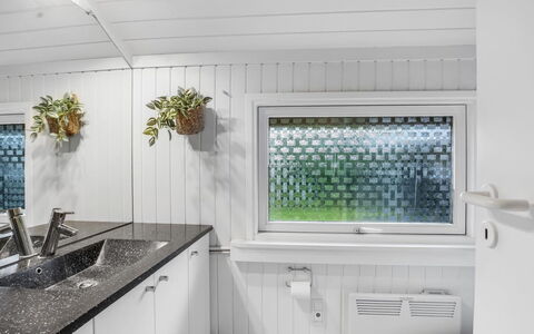 Lirim - 400M from the Sea: Wall, Interior Design, Plumbing Fixture, Ceiling, Plumbing, Tap, Sink, Bathroom, Glass
