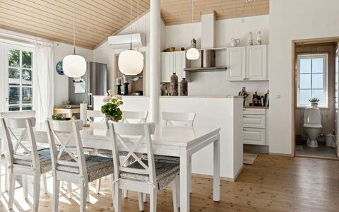 Dietke - 85M from the Sea: Furniture, Flooring, Interior Design, Wood, Ceiling, Floor, Light Fixture, Wood Flooring, Kitchen & Dining Room Table, Dining Room