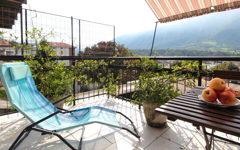 Casa Ines, Feltre: Furniture, Chair, Outdoor Furniture, Outdoor Table, Balcony, Eco Hotel, Shade, Houseplant, Resort, Coffee Table