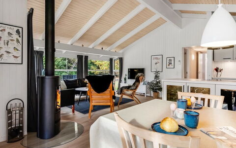 Edvard - 300M from the Sea: Interior Design, Furniture, Flooring, Wood, Floor, Ceiling, Living Room, Wood Flooring, Light Fixture, Room