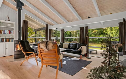 Edvard - 300M from the Sea: Interior Design, Flooring, Furniture, Wood, Ceiling, Floor, Wood Flooring, Living Room, Couch, Home