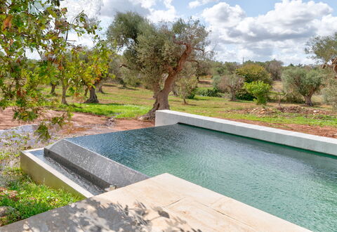 Villa Manè: Composite Material, Garden, Swimming Pool, Water Feature, Landscaping, Backyard, Natural Material, Design