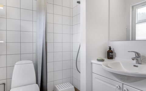 Albine - 500M from the Sea: Plumbing Fixture, Interior Design, Wall, Flooring, Sink, Bathroom Sink, Floor, Bathroom, Toilet, Toilet Seat