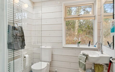 Ellenora - 1.7Km from the Sea: Wall, Flooring, Interior Design, Wood, Plumbing Fixture, Floor, Ceiling, Bathroom, Toilet Seat, Home