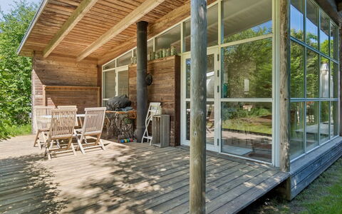 Ellenora - 1.7Km from the Sea: Wood, Porch, Door, Cottage, Hardwood, Home, Plank, Deck, Garden Buildings, Ceiling