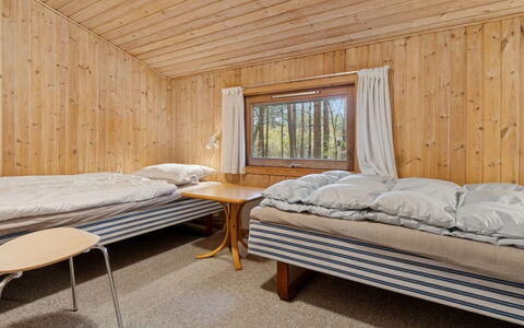 Tjegge - 500M from the Sea: Wood, Bedroom, Bed, Ceiling, Floor, Bed Sheet, Interior Design, Bedding, Flooring, Home