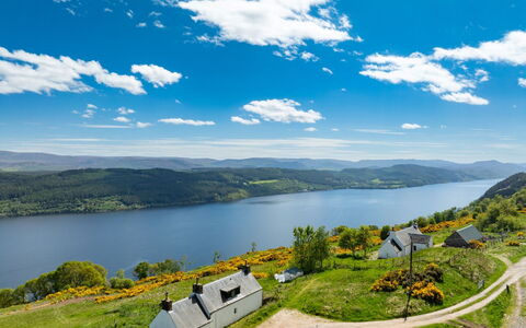 Bunloit Farmhouse: Body Of Water, Mountainous Landforms, Natural Landscape, Hill, Highland, Mountain, Landscape, Grassland, Cloud, Bank