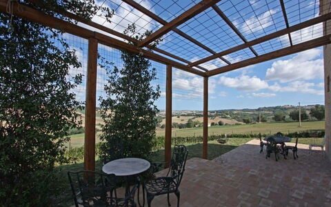 Villa la Dolcevita: Shade, Garden, Outdoor Structure, Eco Hotel, Pavilion, Landscaping, Pergola, Garden Buildings, Wood Stain, Daylighting
