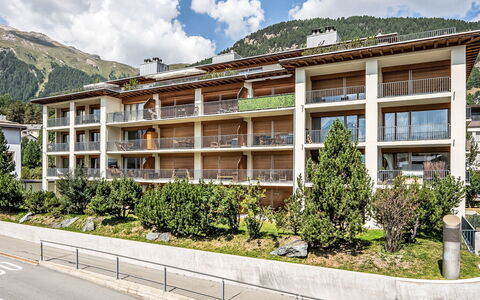 Chesa Promulins: Mountain Range, Valley, Balcony, Eco Hotel, Hotel, Mountain Village, Houseplant, Villa