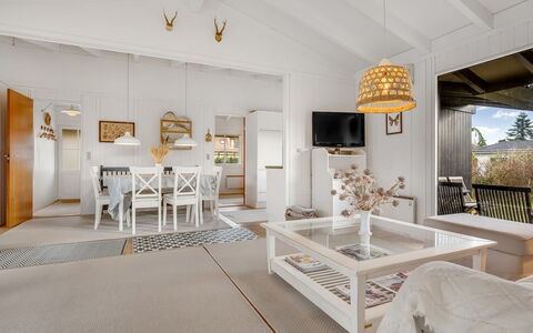 Anelle - 100M from the Sea: Furniture, Interior Design, Flooring, Floor, Ceiling, Wood, Couch, Table, Chair, Living Room